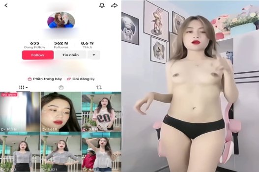 Chỗ nhạy cảm nữ được tiktoker nóng bỏng thăm thú